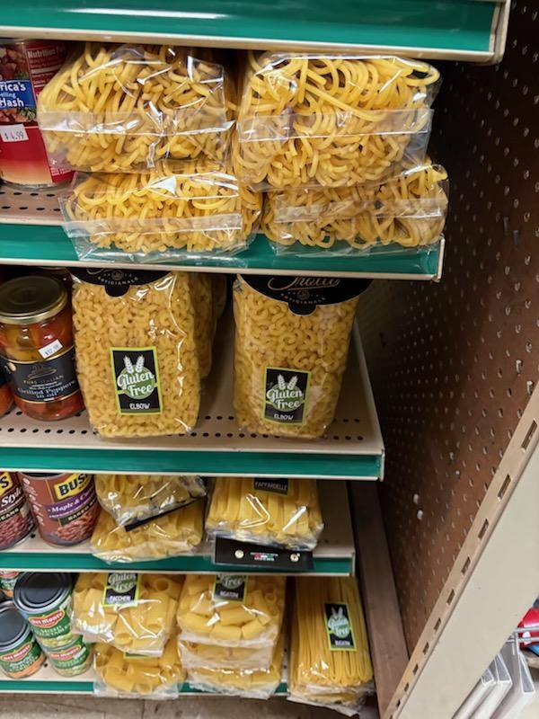 Imported Italian gluten free pasta